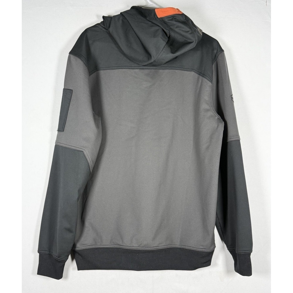 BRUNT Allard Tech Hoodie Mens Small Black Gray Lightweight Stretch Hard Hat - Picture 2 of 7